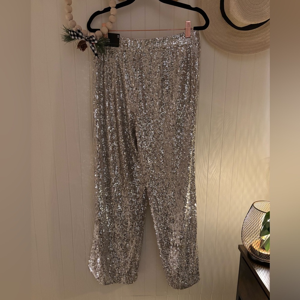 NWT Express Sequin Pants - Picture 5 of 6
